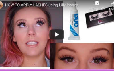 HOW TO APPLY LASHES using Lilly lashes