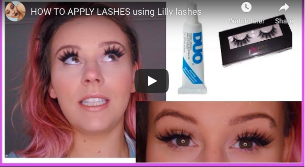 HOW TO APPLY LASHES using Lilly lashes