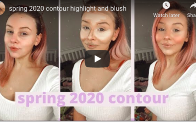 spring 2020 contour highlight and blush