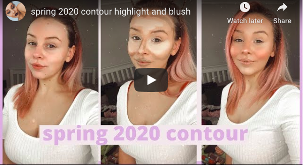 spring 2020 contour highlight and blush