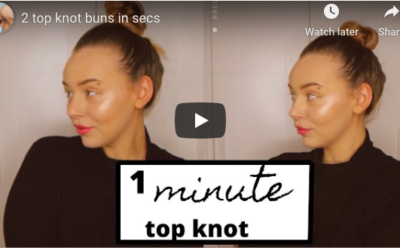 2 top knot buns in secs