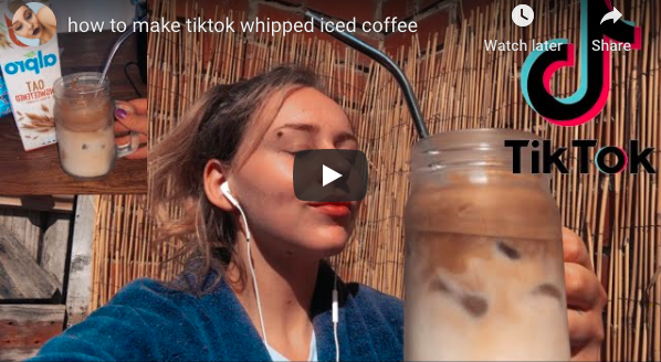 how to make tiktok whipped iced coffee