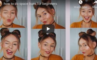 how to do space buns for beginners